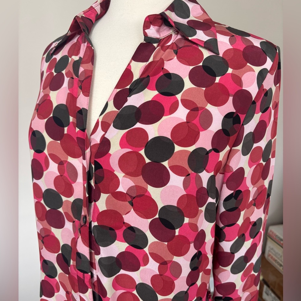 Nine West Silk Red and Black Dress